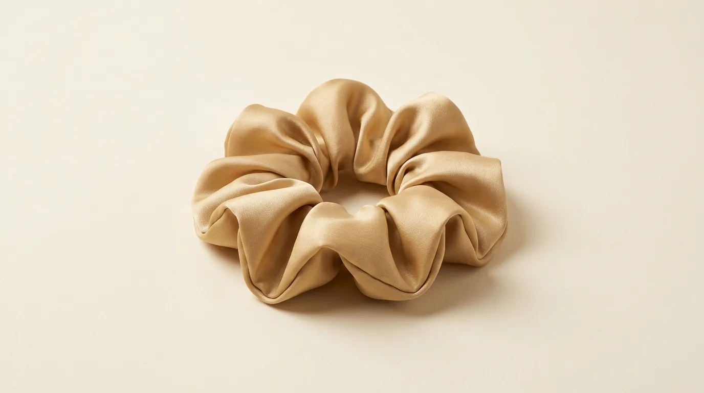 The Sovereign Champagne 22-Momme Mulberry Silk Scrunchie